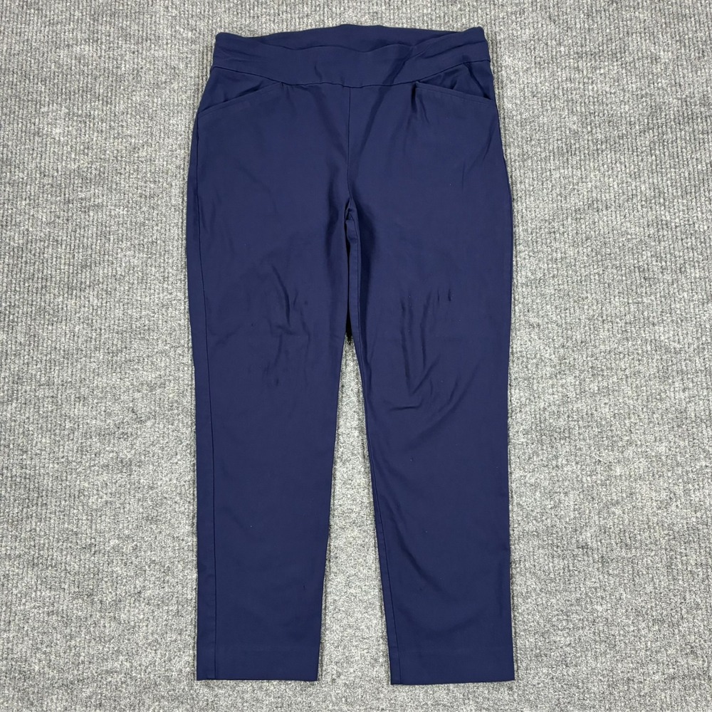 Chico's Perfect Stretch Womens Size 3 Short Pants Blue Pull On High Rise